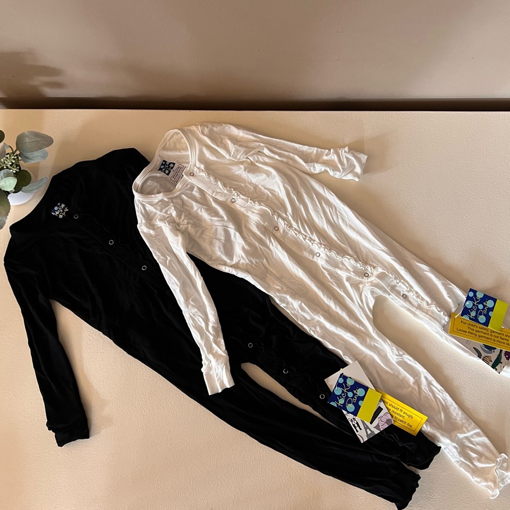 Kickee Pants ruffle coveralls